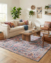 Zahara Oasis Collection Area Rug -  Nador Rectangle Navy Blue  lifestyle 17