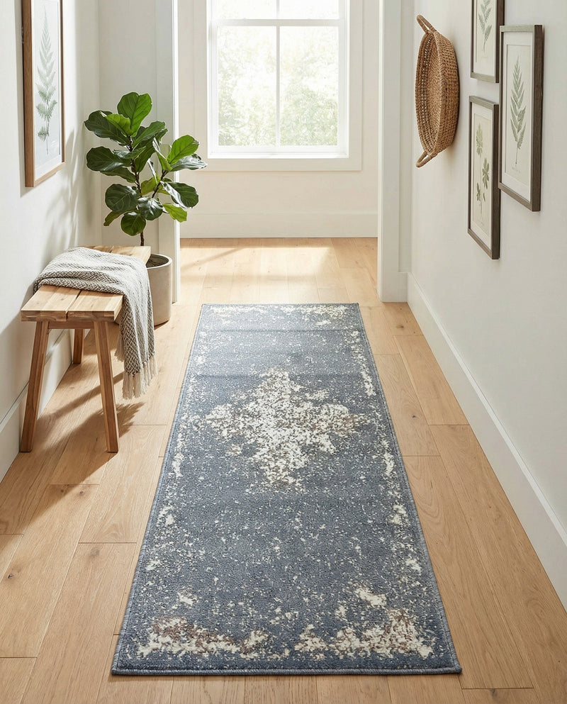 Gobi Sands Collection Area Rug -  Lop Runner Gray  lifestyle 63