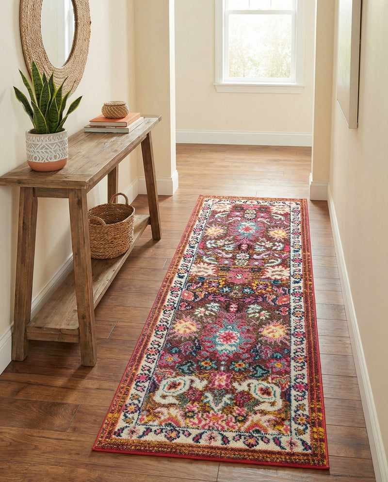 Chateau Elegance Collection Area Rug - Versailles Runner Multi  lifestyle 55
