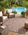 Savannah Escape Collection Area Rug -  Amazon (Brown) Square Brown  lifestyle 11