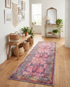 Maranta Collection Area Rug - Paramaribo Runner Pink  lifestyle 41