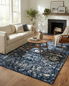 Horizon Collection Area Rug -  Zenith Rectangle Blue  lifestyle 21
