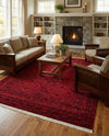 Samarkand Elegance Collection Area Rug -  Samanid Rectangle Red  lifestyle 21