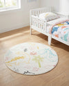 Wonder Tykes Collection Area Rug -  Abstracta Round Ivory  lifestyle 42