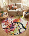 Venetian Elegance Collection Area Rug -  Rialto Round Ivory  lifestyle 52