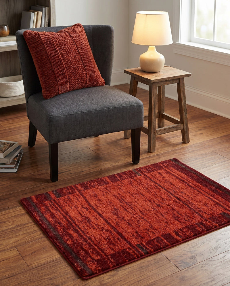 Autumn Meadow Collection Area Rug -  Nutmegwood Rectangle Terracotta  lifestyle 39