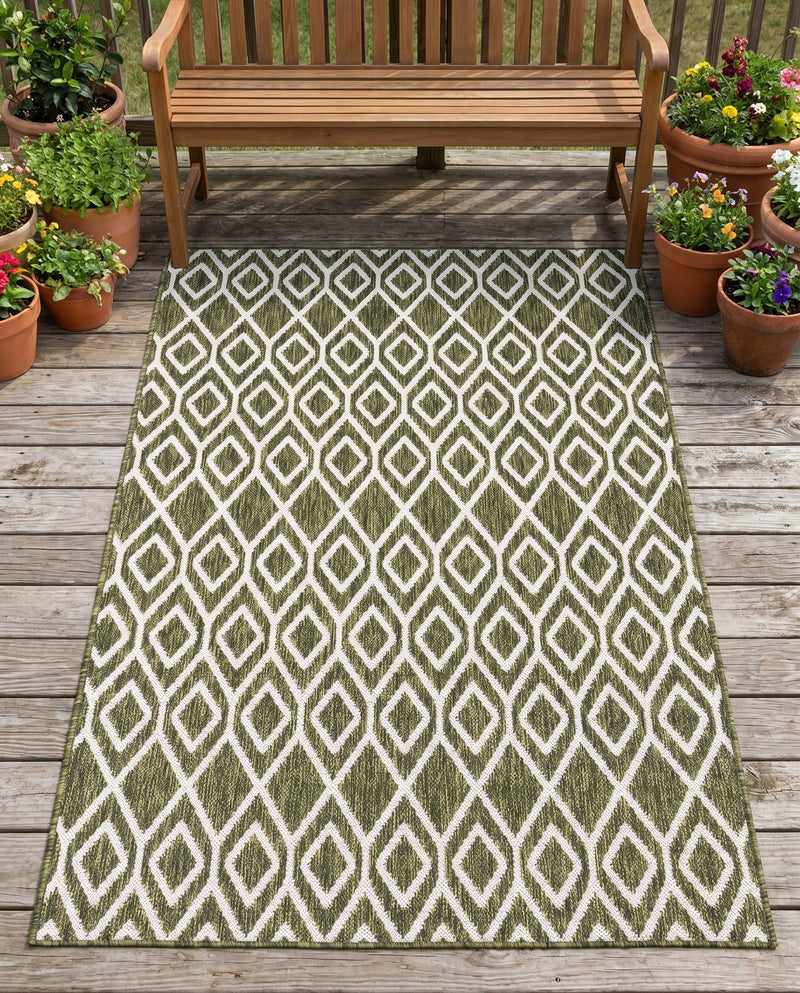Urban Oasis Rugs Collection Area Rug -  Boulevard (Green) Rectangle Green  lifestyle 21