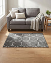 Trellis Mosaic Collection Area Rug - Arborville (Dark Gray) Rectangle Dark Gray  lifestyle 19