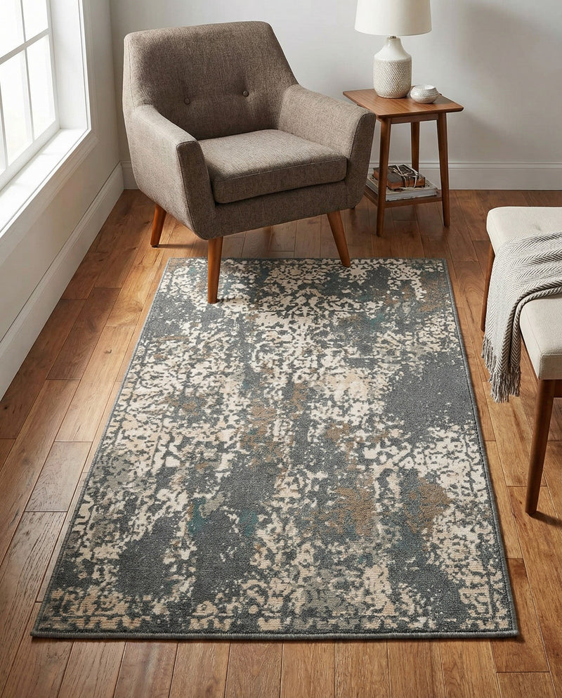 Gobi Sands Collection Area Rug - Dunhuang Rectangle Gray  lifestyle 40