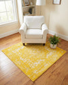 Georgetown Rugs Collection Area Rug - Dupont (Yellow) Square Yellow  lifestyle 56