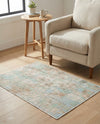 Lagoon Oasis Collection Area Rug -  Seagrass Rectangle Teal  lifestyle 35