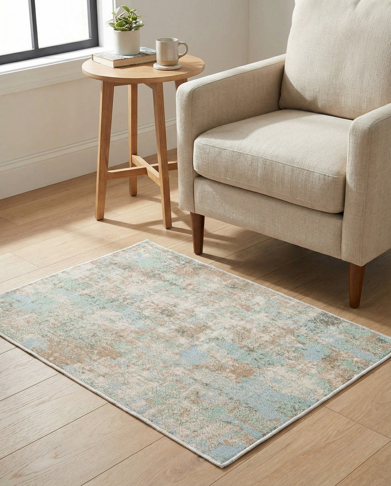 Lagoon Oasis Collection Area Rug -  Seagrass Rectangle Teal  lifestyle 35