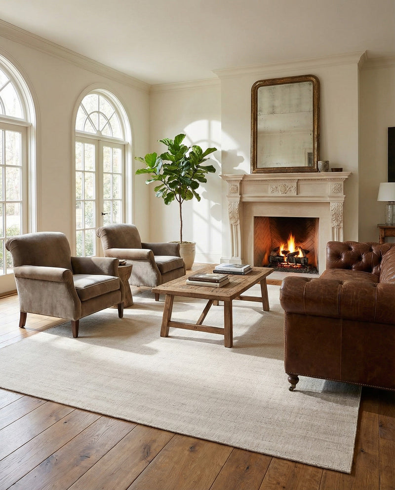 Berkshire Estate Collection Area Rug - Windsor (Vanilla Bean) Rectangle Vanilla Bean  lifestyle 25