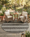 Urban Oasis Rugs Collection Area Rug -  District (Charcoal) Round Charcoal  lifestyle 44