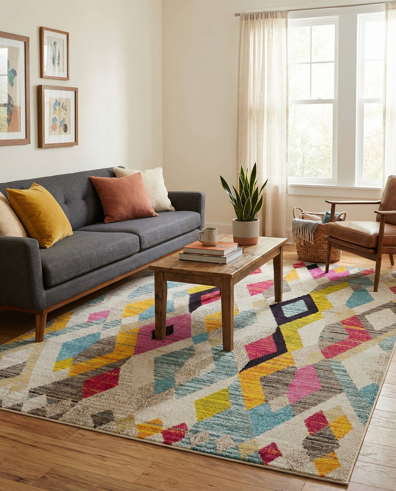 Sedona Vista Collection Area Rug -  Pricklypear Rectangle Multi  lifestyle 31