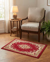 Tabriz Tapestry Collection Area Rug - Azerbaijan (Burgundy) Rectangle Burgundy  lifestyle 10