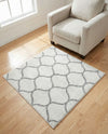 Trellis Mosaic Collection Area Rug -  Pergolatown (Ivory) Square Ivory  lifestyle 45