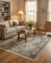 Persian Elegance Collection Area Rug -  Hamedan (Ivory) Rectangle Ivory  lifestyle 5