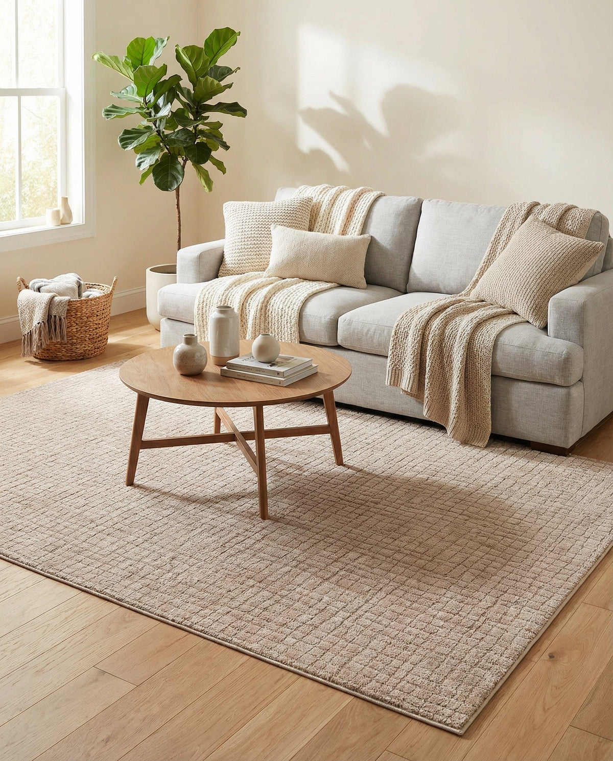Haven Tapestry Collection Area Rug - WhisperingFalls Rectangle Rustic Pebble  lifestyle 26