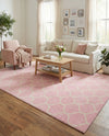 Trellis Mosaic Collection Area Rug -  Pergolatown (Light Pink) Rectangle Light Pink  lifestyle 13