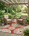 Urban Terrace Collection Area Rug -  Deck Rectangle Terracotta  lifestyle 51