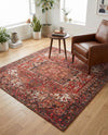 Bazaar Chic Collection Area Rug -  Essaouira Square Rust Red  lifestyle 49