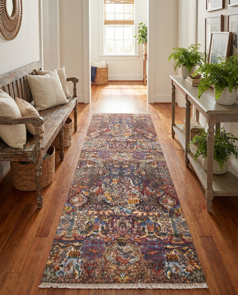 Bazaar Chic Collection Area Rug -  Safi Runner Multi  lifestyle 33