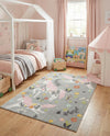 Wonder Tykes Collection Area Rug -  Hued Rectangle Gray  lifestyle 7