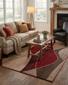 Autumn Meadow Collection Area Rug -  Emberglow Rectangle Multi  lifestyle 13
