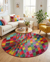 Marrakesh Elegance Collection Area Rug -  Tinghir Round Multi  lifestyle 50
