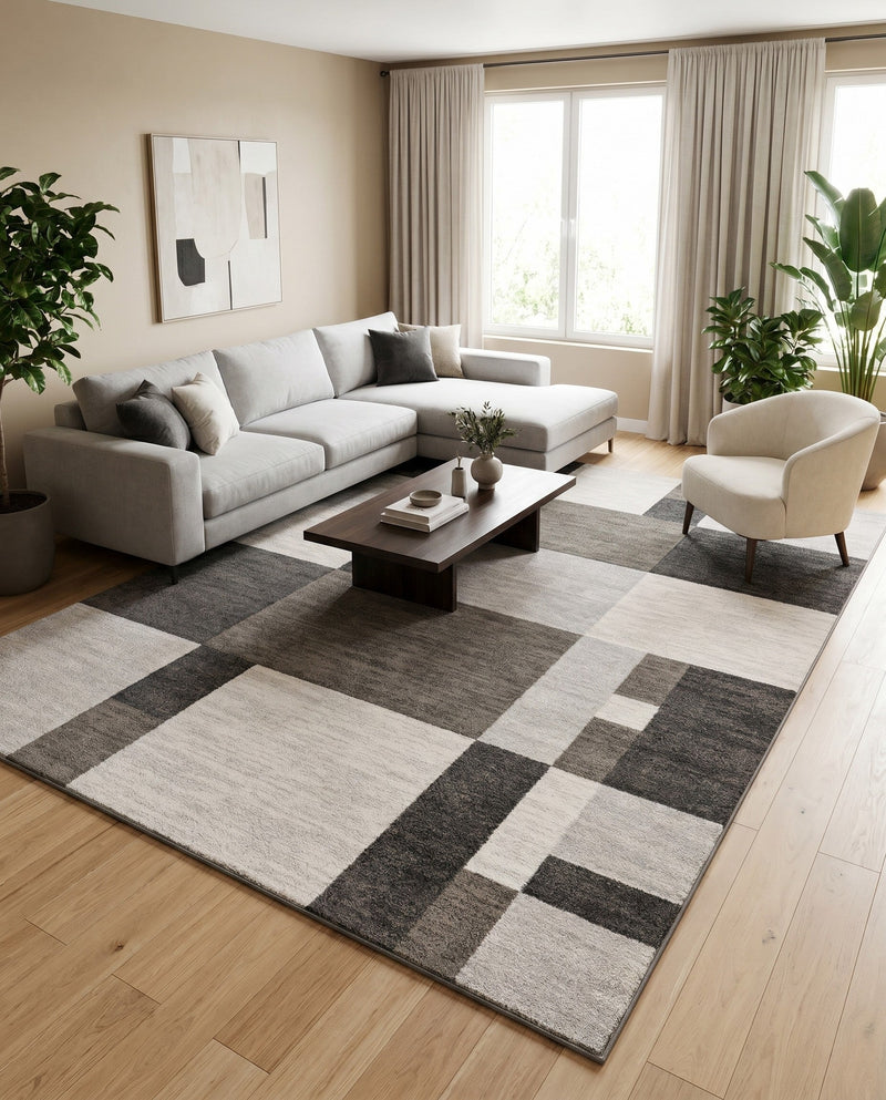 Autumn Meadow Collection Area Rug -  Sycamoreside (Gray) Rectangle Gray  lifestyle 17