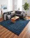 Alpine Plush Collection Area Rug -  Cortina (Marine Blue) Square Marine Blue  lifestyle 75
