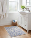 Horizon Collection Area Rug -  Meridian Rectangle Ivory and Blue  lifestyle 36