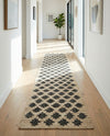 Benares Handwoven Jute Collection Area Rug -  Bodhi Runner Beige and Black  lifestyle 70
