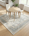 Adriana Terrace Collection Area Rug - Capri (Ivory) Square Ivory  lifestyle 67