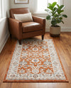 Savannah Elegance Collection Area Rug - Augusta (Rust Red) Rectangle Rust Red  lifestyle 27