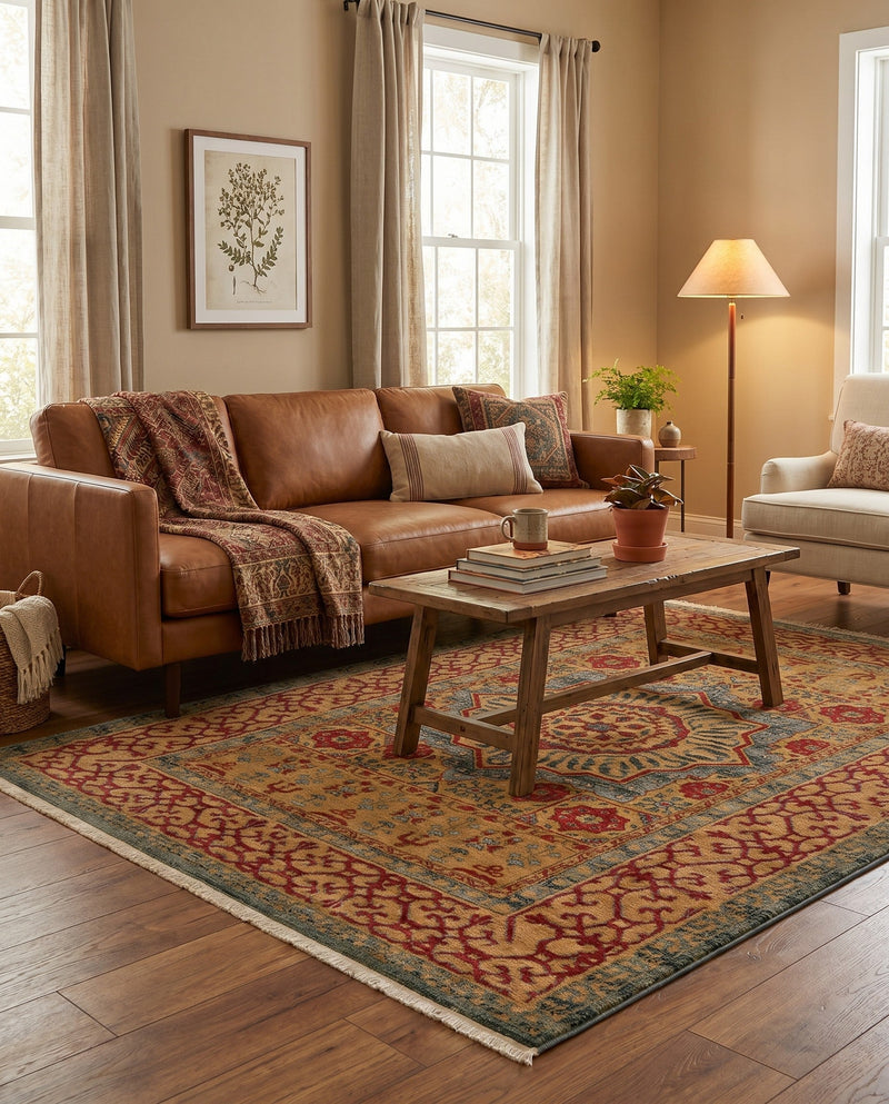 Ottoman Elegance Collection Area Rug -  Cappadocia Rectangle Light Blue  lifestyle 19