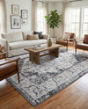 Laguna Sands Collection Area Rug -  Newport Rectangle Linen Charcoal  lifestyle 41