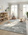Wonder Tykes Collection Area Rug -  Quirky Rectangle Gray  lifestyle 32
