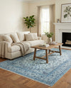 Bazaar Chic Collection Area Rug -  El Jadida Rectangle Blue  lifestyle 13