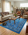 Isfahan Elegance Collection Area Rug - Naghsh-e Jahan (Dark Blue) Rectangle Dark Blue  lifestyle 14