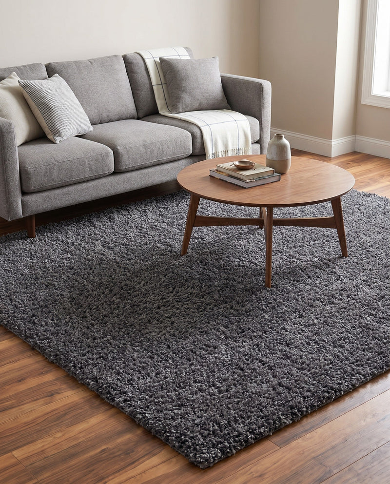 Alpine Plush Collection Area Rug -  Cortina (Peppercorn) Square Peppercorn  lifestyle 54