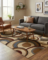 Bistro Lounge Collection Area Rug -  Macchiato Rectangle Beige  lifestyle 11