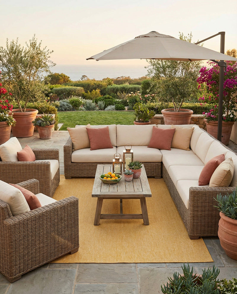 Seaside Serenity Collection Area Rug - Veranda (Corn Harvest Yellow) Rectangle Corn Harvest Yellow  lifestyle 13