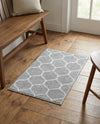 Trellis Mosaic Collection Area Rug -  Pergolatown (Light Gray) Rectangle Light Gray  lifestyle 11