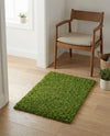 Plush Oasis Collection Area Rug - Serenity (Grass Green) Rectangle Grass Green  lifestyle 10