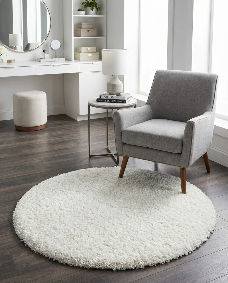 Majestic Manor Collection Area Rug - Versailles (Bone) Round Bone  lifestyle 42