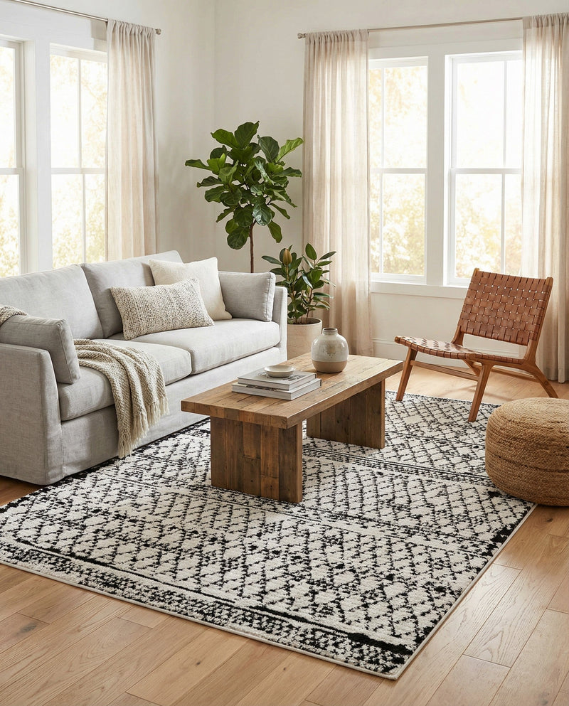 Tangier Treasures Collection Area Rug -  Marrakech Rectangle Ivory  lifestyle 35