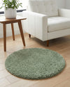 Alpine Plush Collection Area Rug -  Cortina (Sage) Round Sage  lifestyle 35