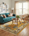 Arcadia Rugs Collection Area Rug - Eden (Yellow) Rectangle Yellow  lifestyle 15
